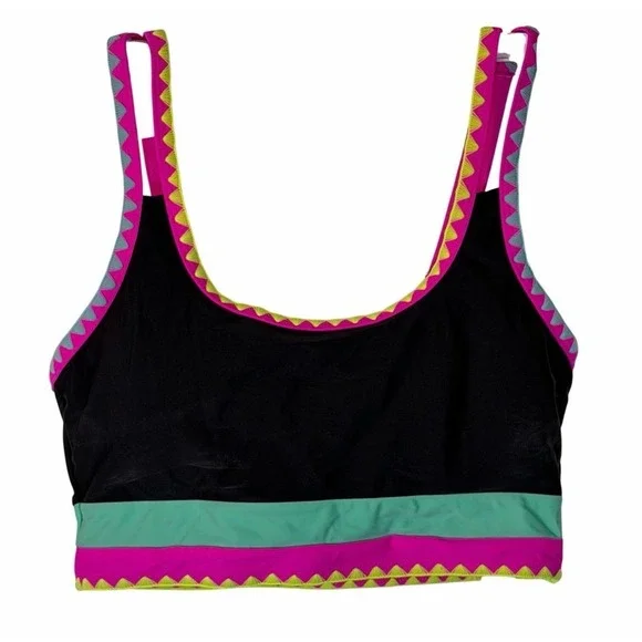 NWT Popvil High Waisted Tummy Control 3 Piece Neon Bikini Set – Medium - Picture 9 of 9